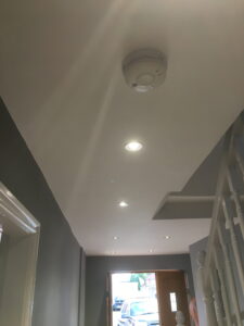 Smoke detector and spot lights